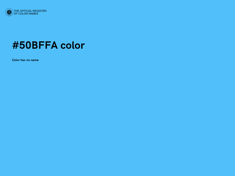 #50BFFA color image
