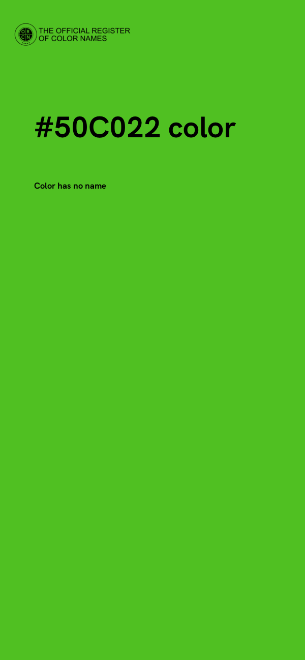 #50C022 color image