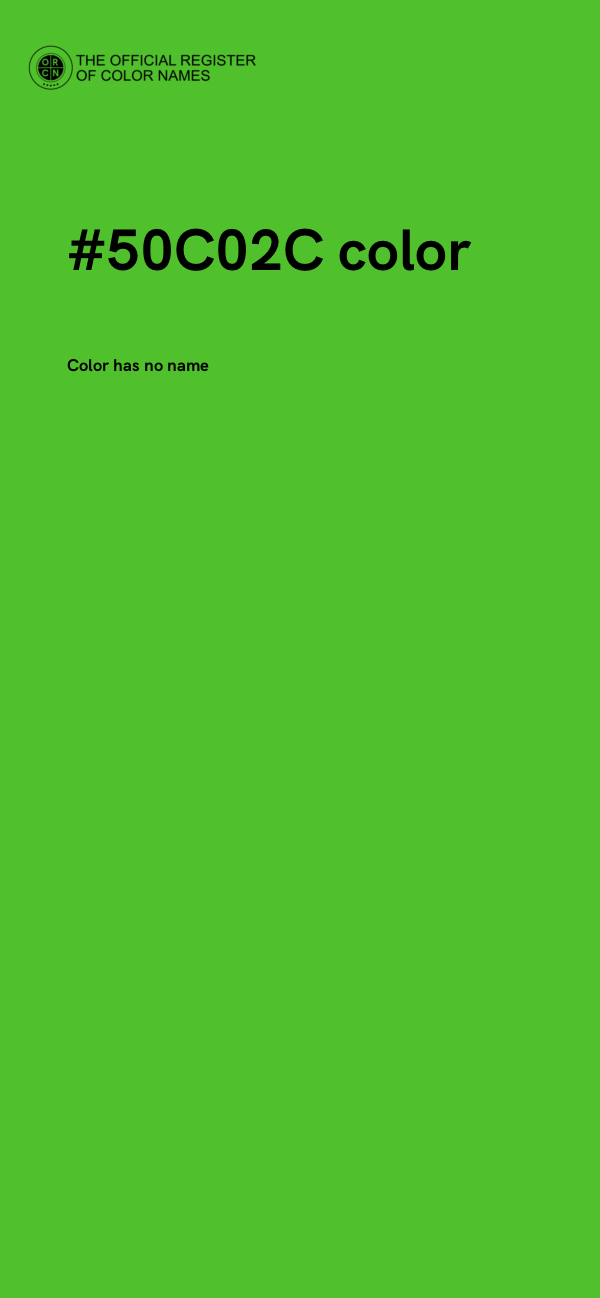 #50C02C color image