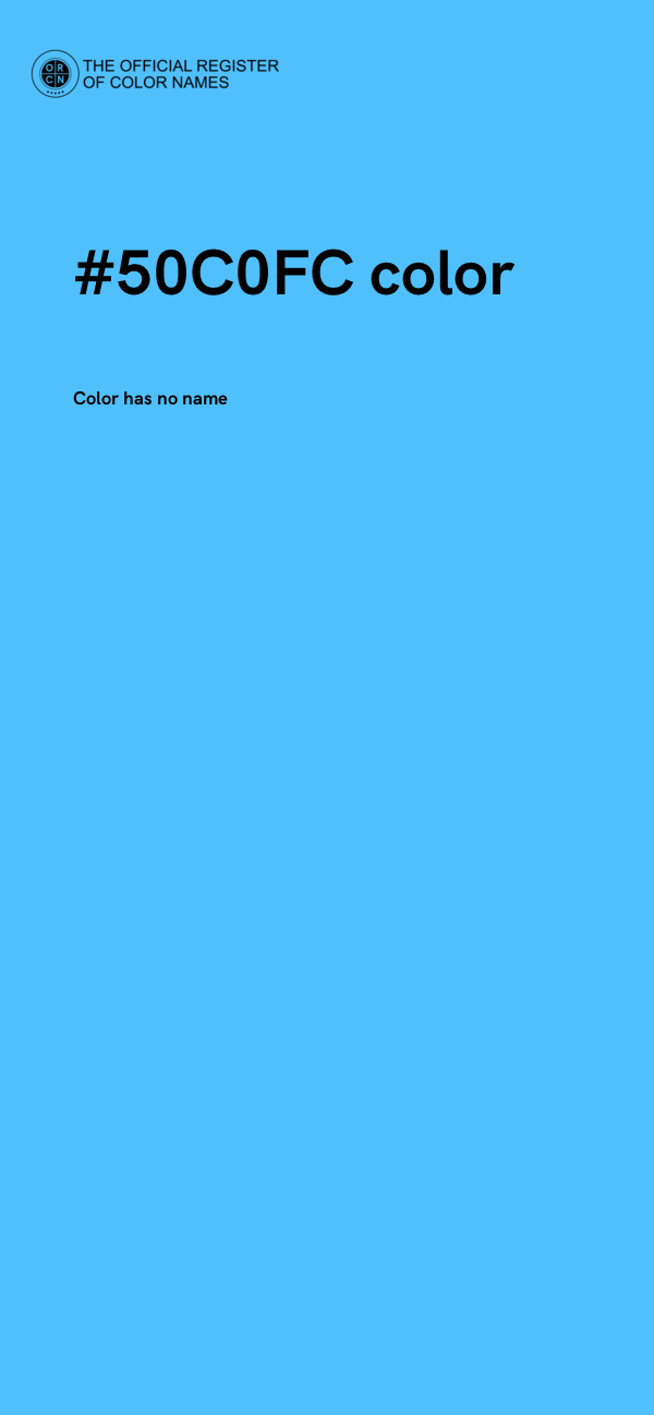 #50C0FC color image