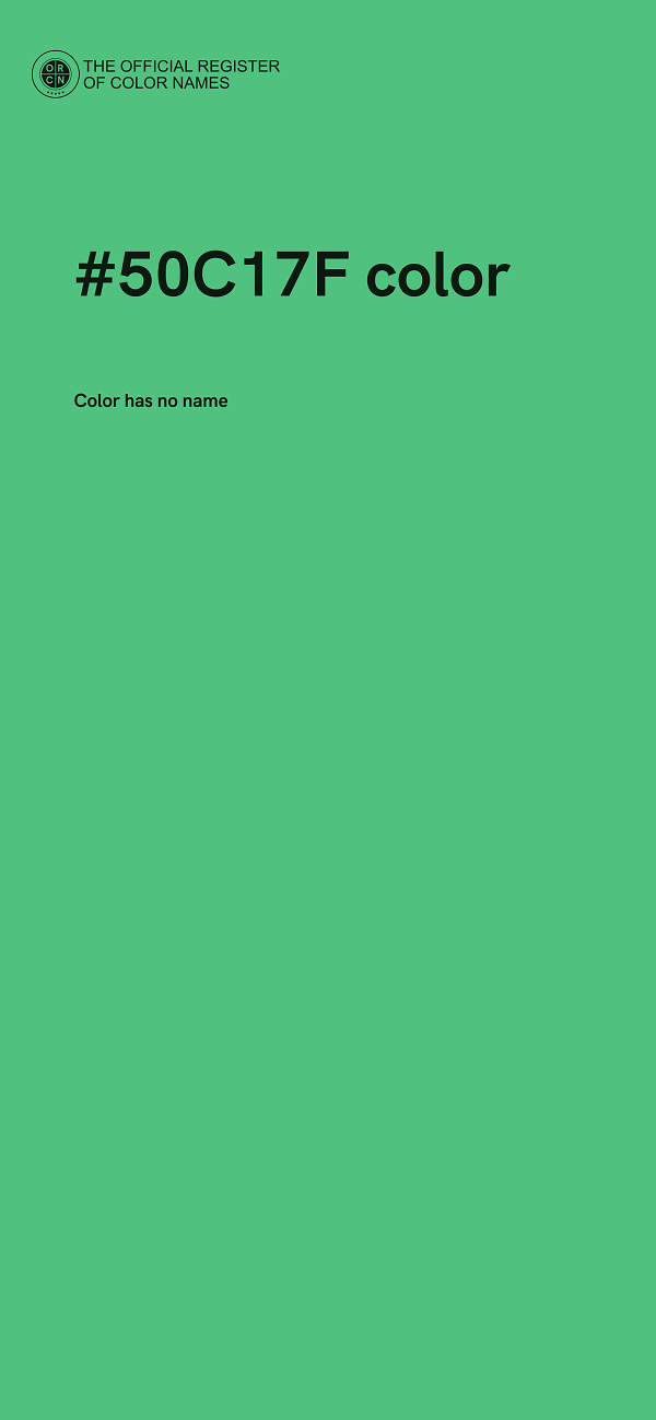 #50C17F color image