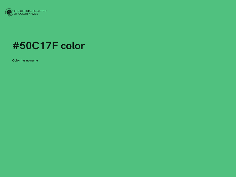 #50C17F color image
