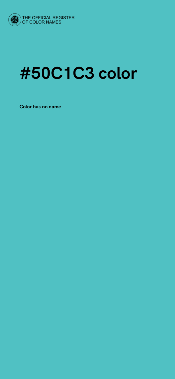 #50C1C3 color image