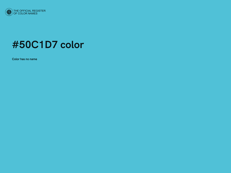 #50C1D7 color image