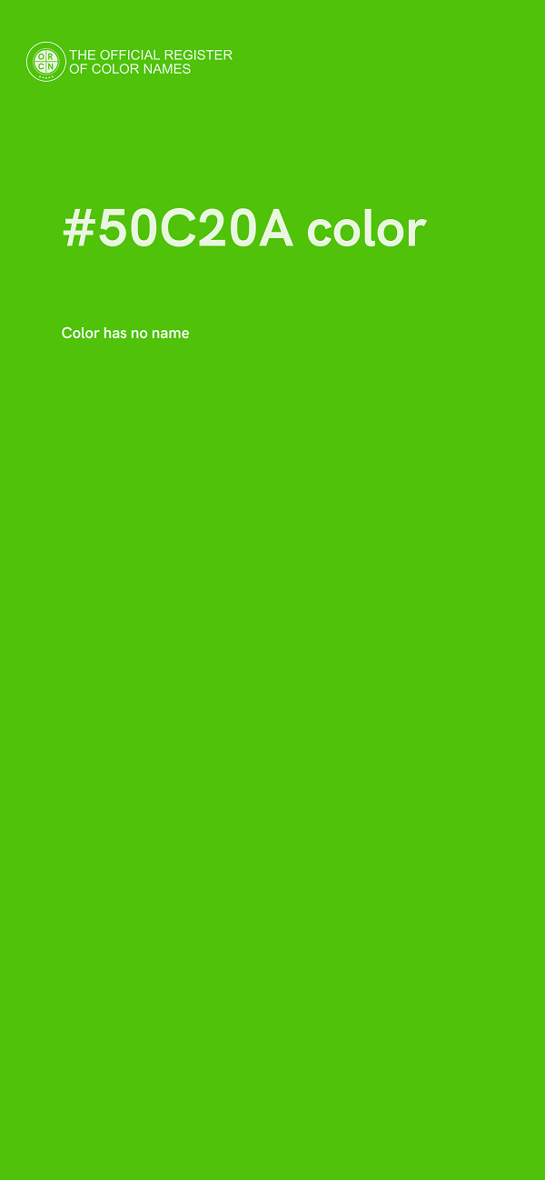 #50C20A color image