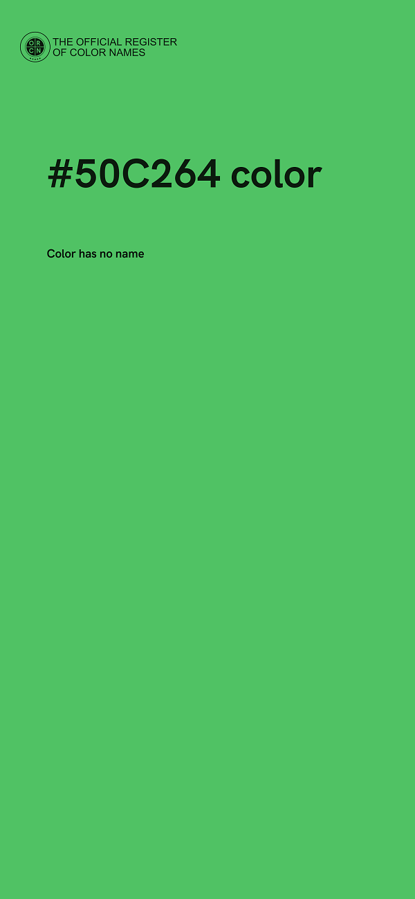 #50C264 color image