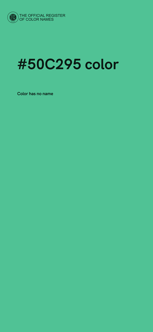 #50C295 color image