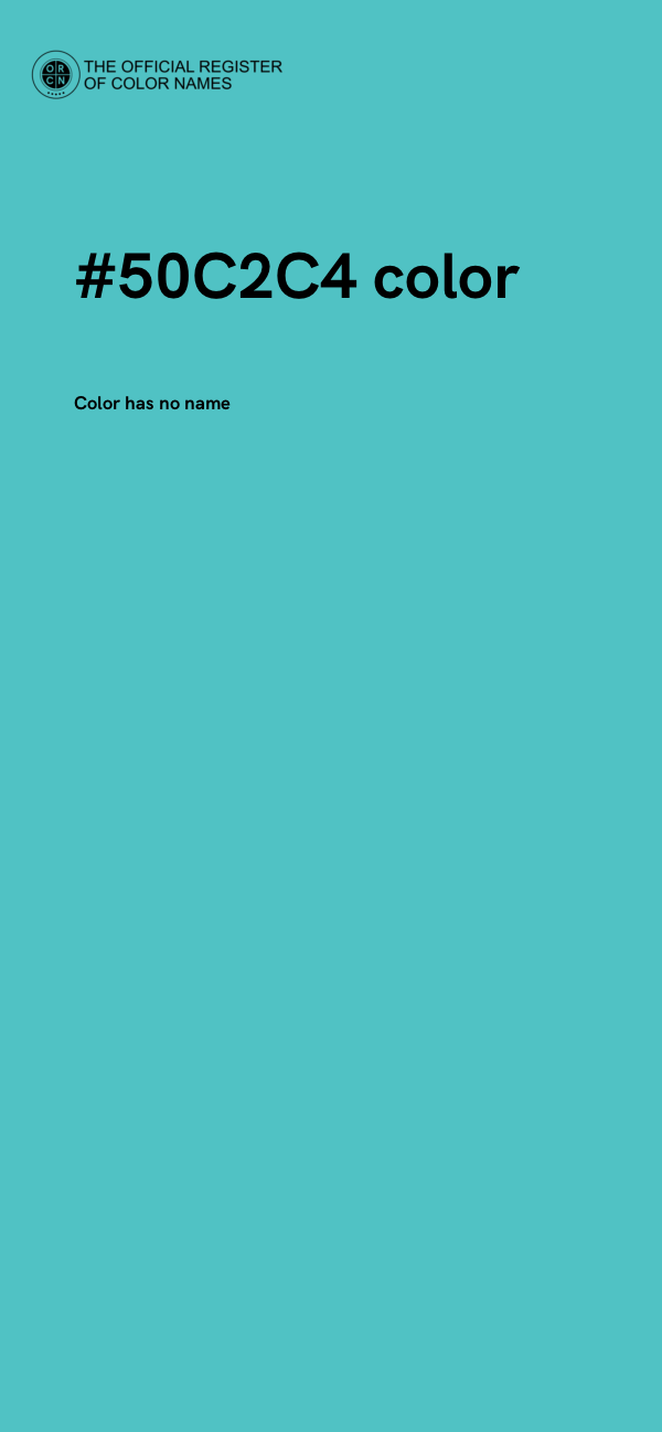 #50C2C4 color image