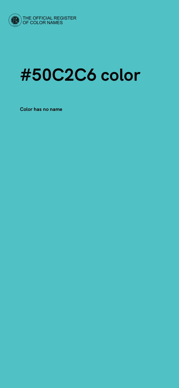 #50C2C6 color image