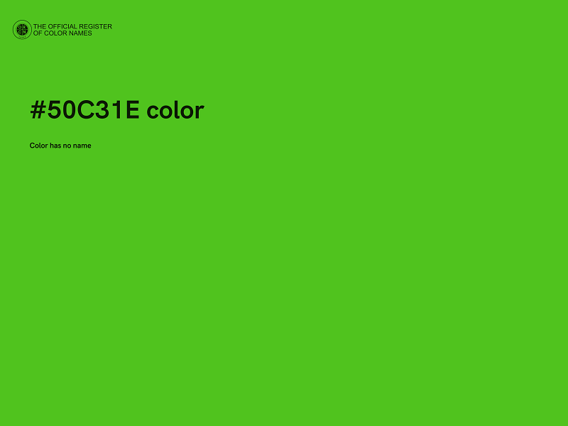 #50C31E color image