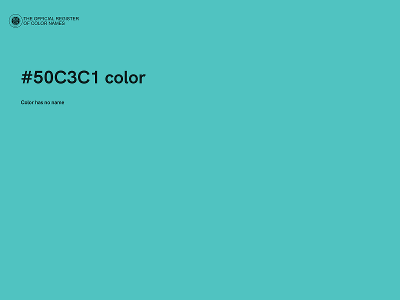 #50C3C1 color image