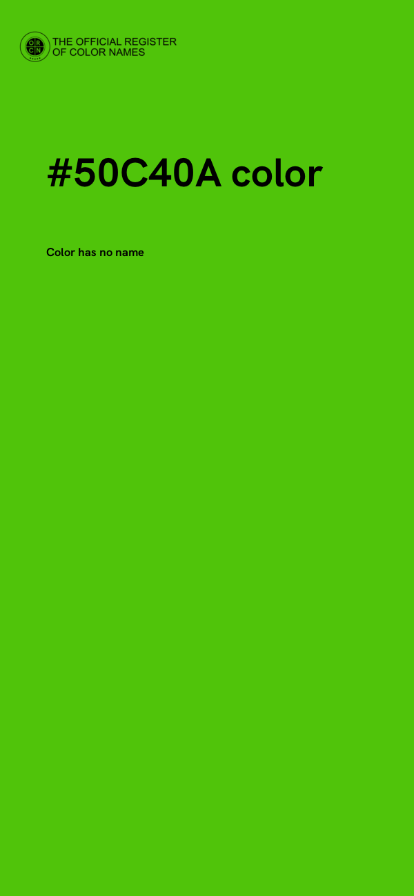#50C40A color image