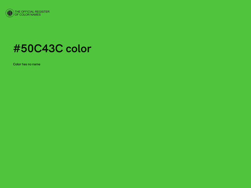 #50C43C color image