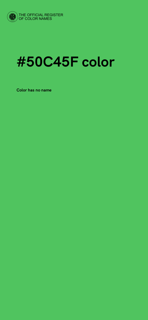 #50C45F color image