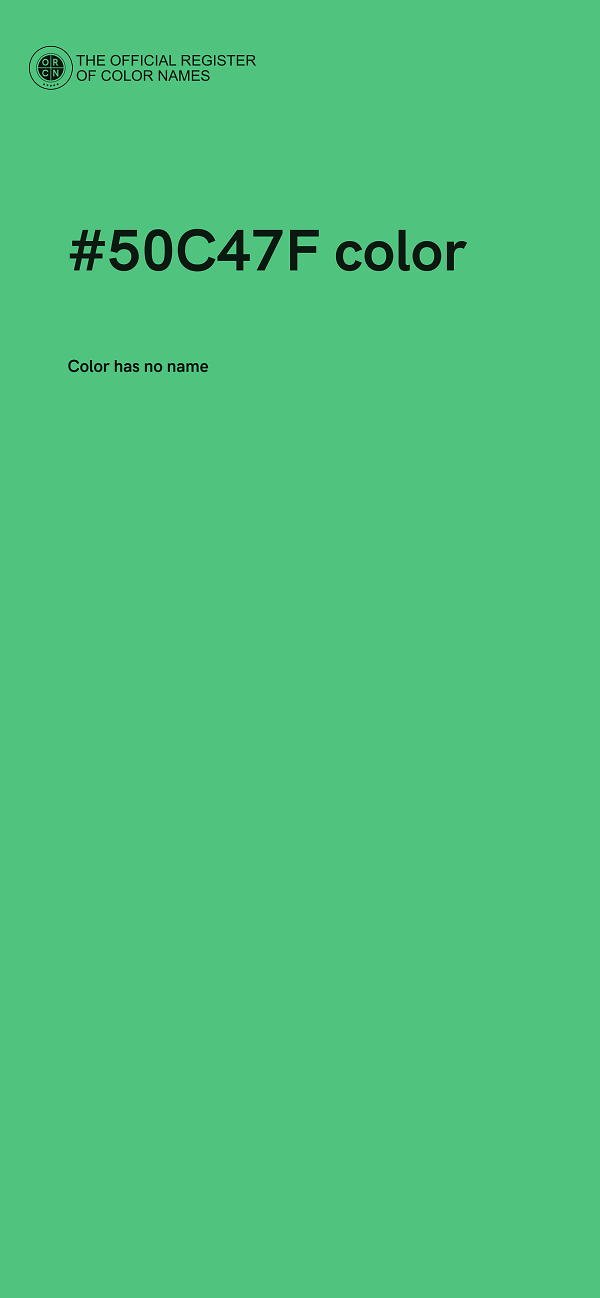 #50C47F color image