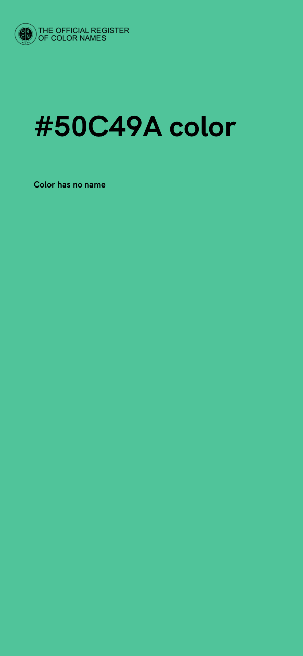 #50C49A color image