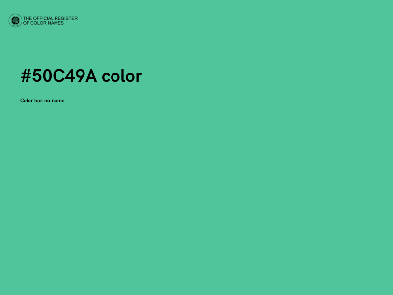 #50C49A color image