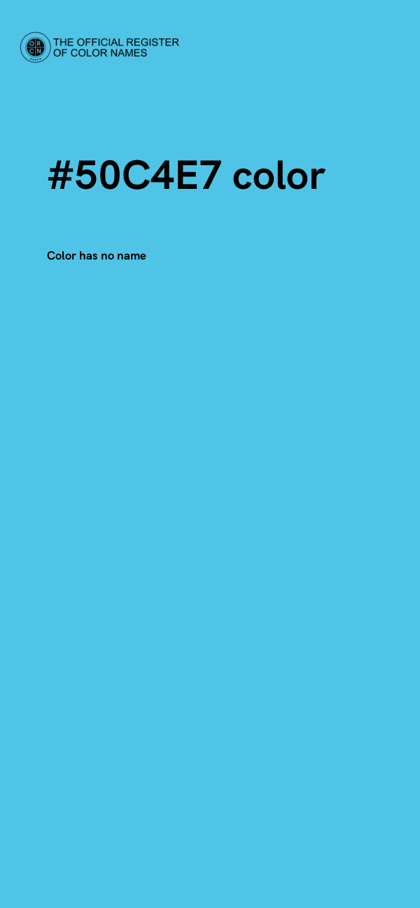 #50C4E7 color image