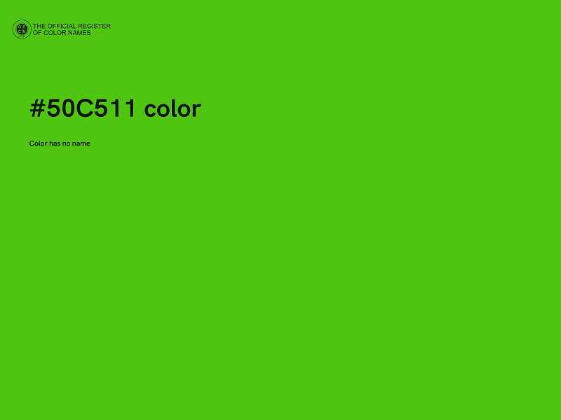 #50C511 color image