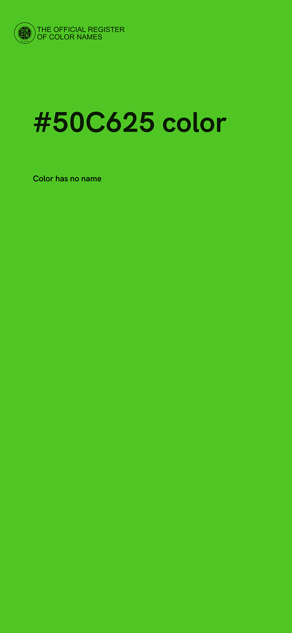 #50C625 color image