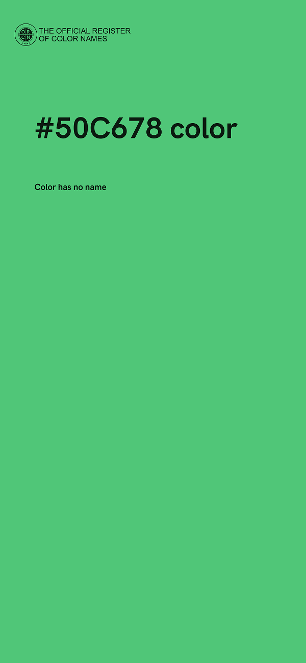 #50C678 color image