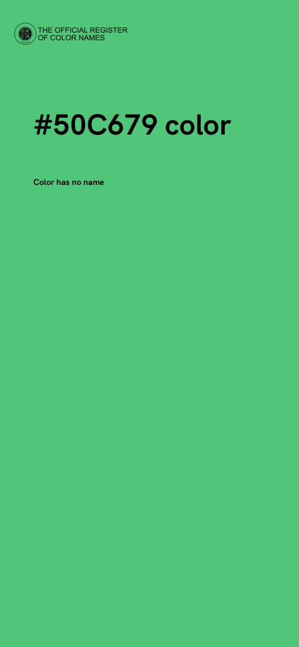 #50C679 color image