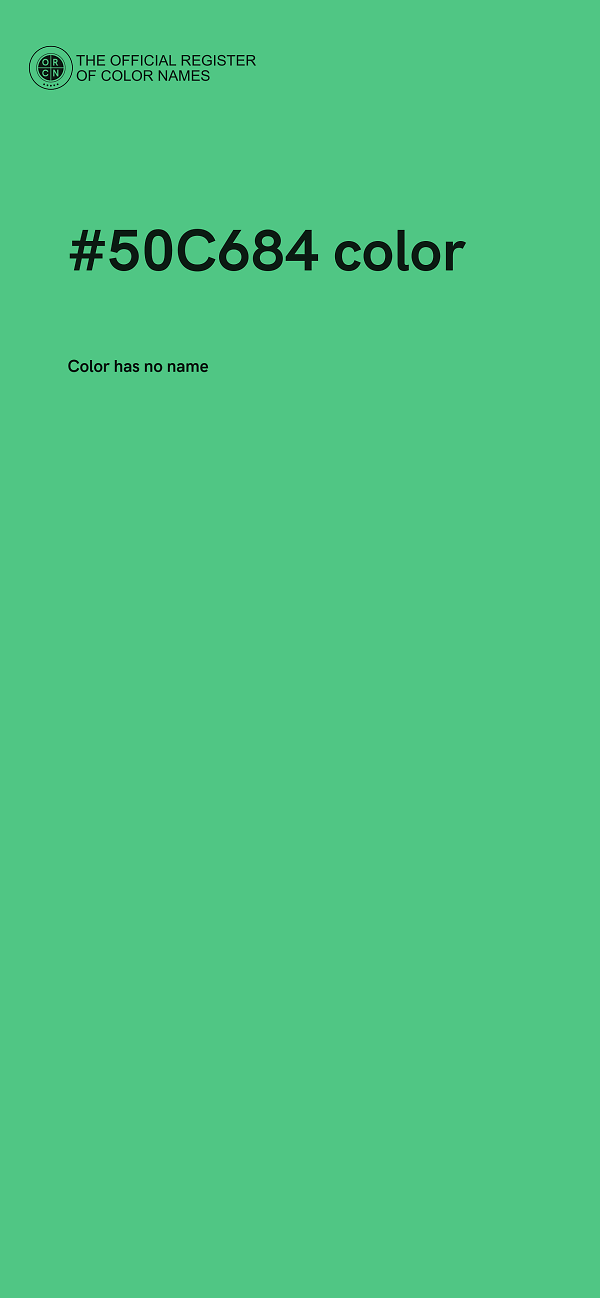 #50C684 color image