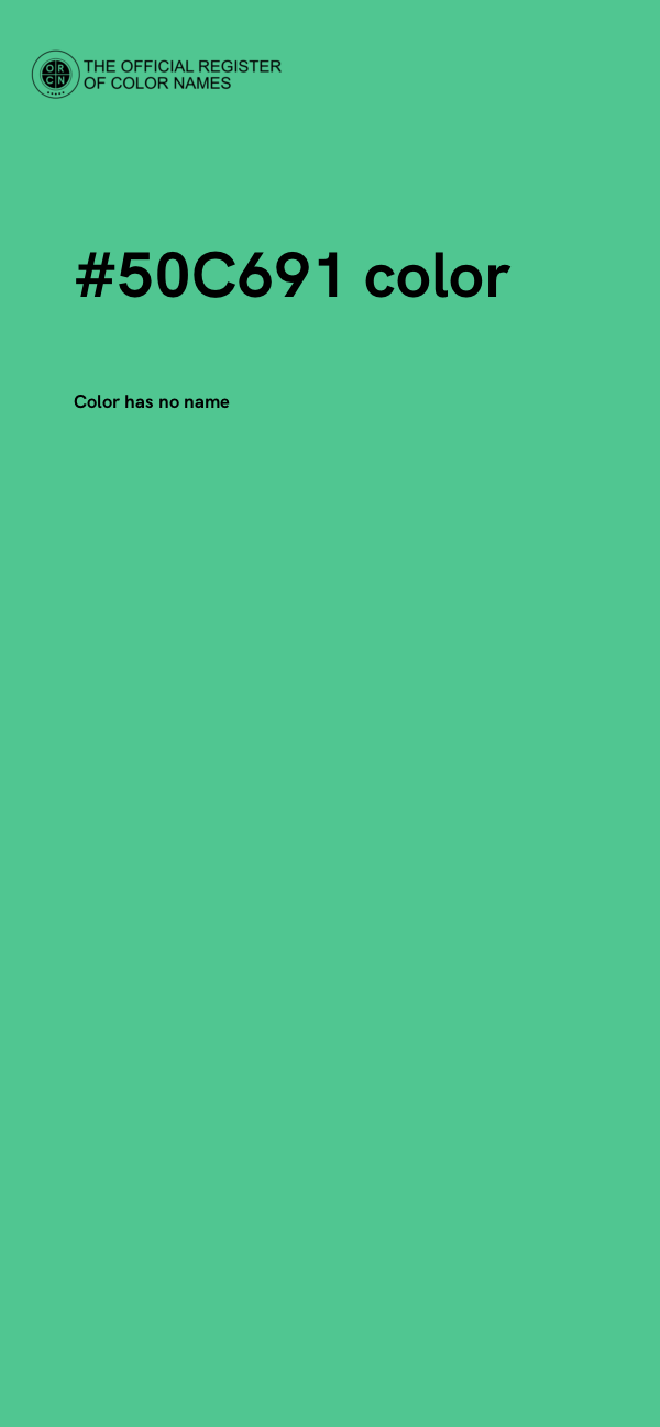 #50C691 color image