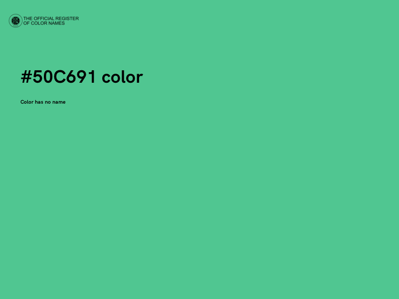 #50C691 color image