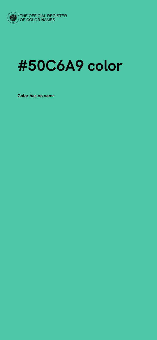 #50C6A9 color image