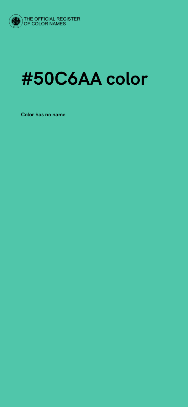#50C6AA color image
