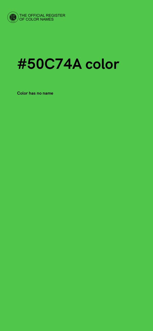 #50C74A color image