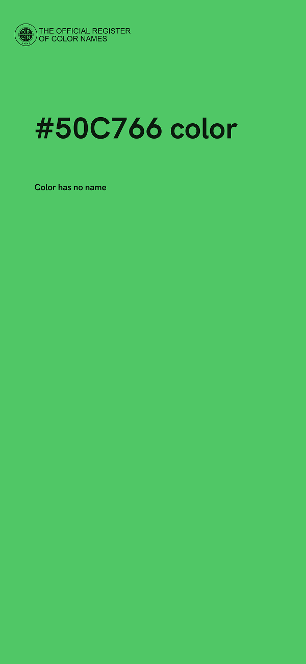 #50C766 color image