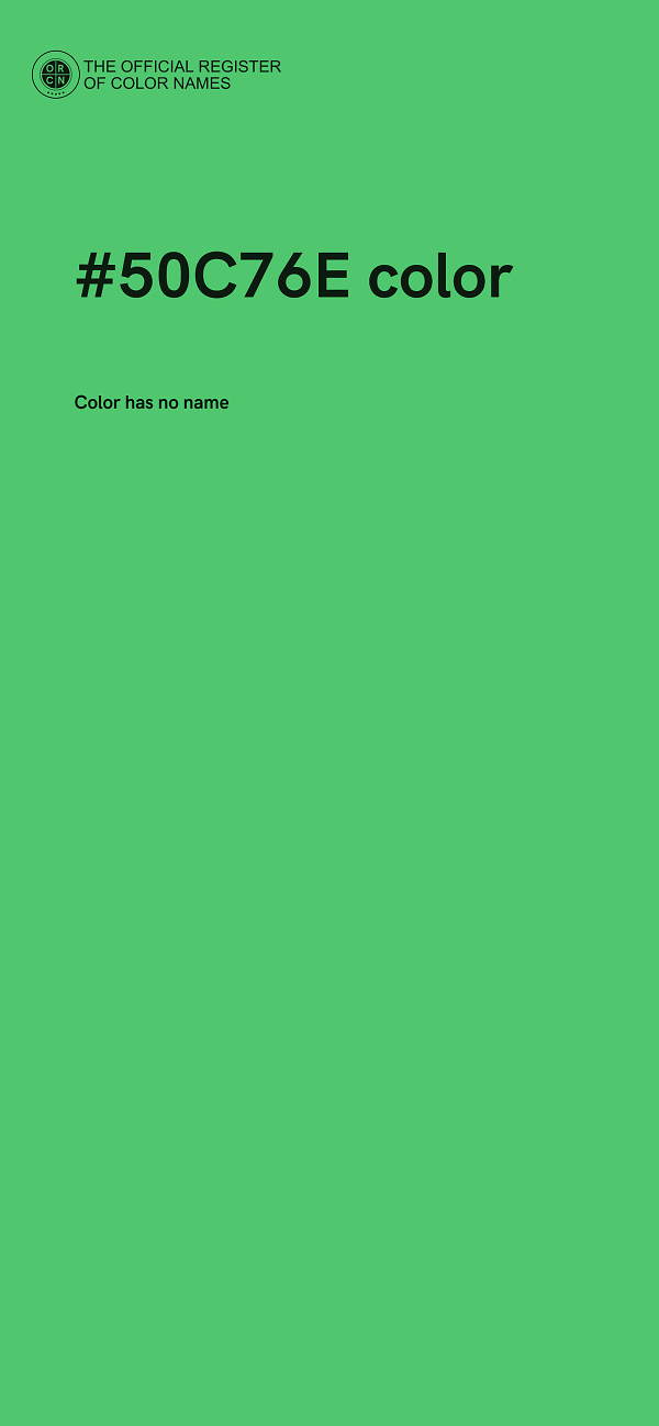 #50C76E color image