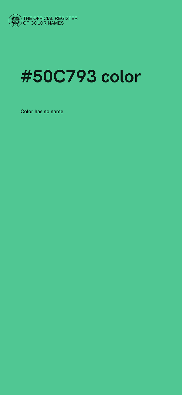 #50C793 color image
