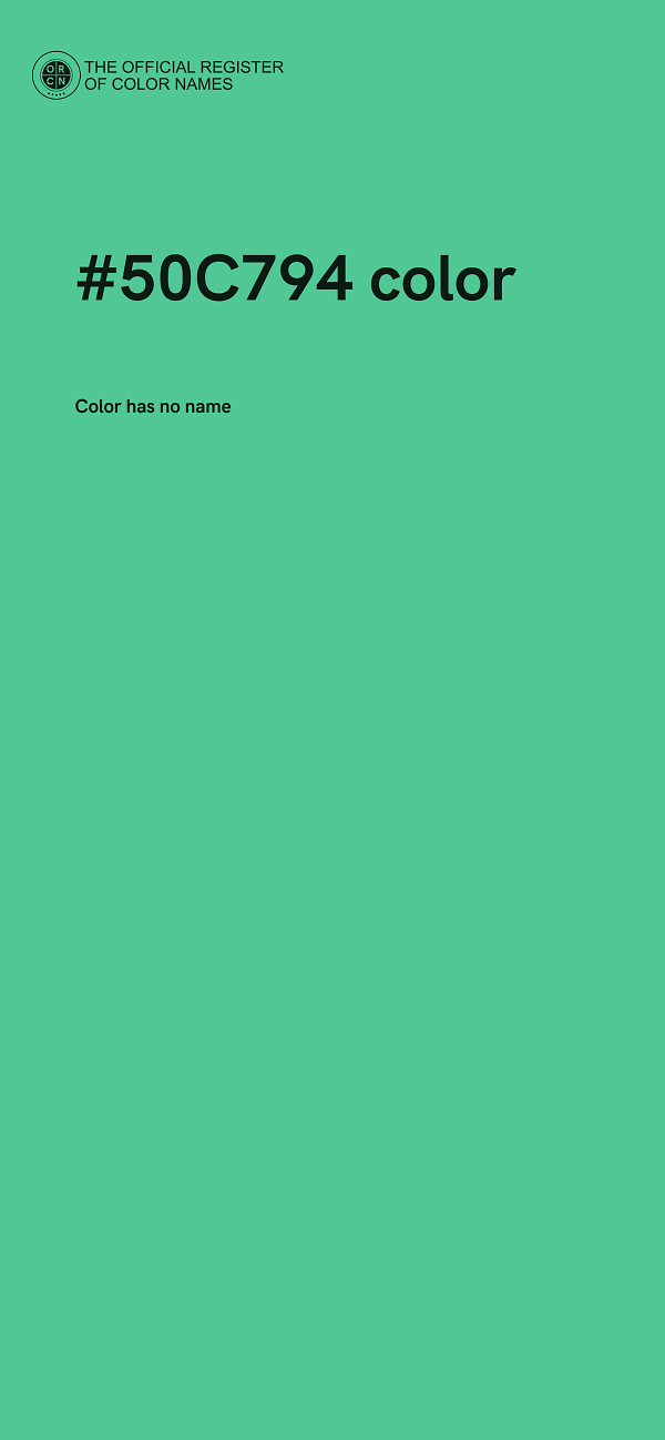 #50C794 color image