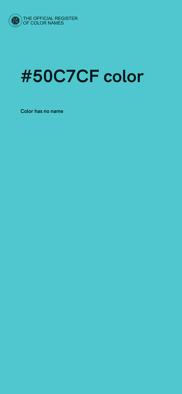 #50C7CF color image