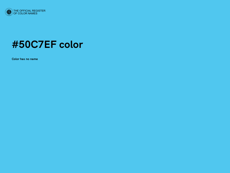 #50C7EF color image