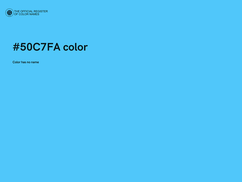 #50C7FA color image