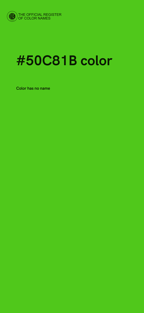 #50C81B color image