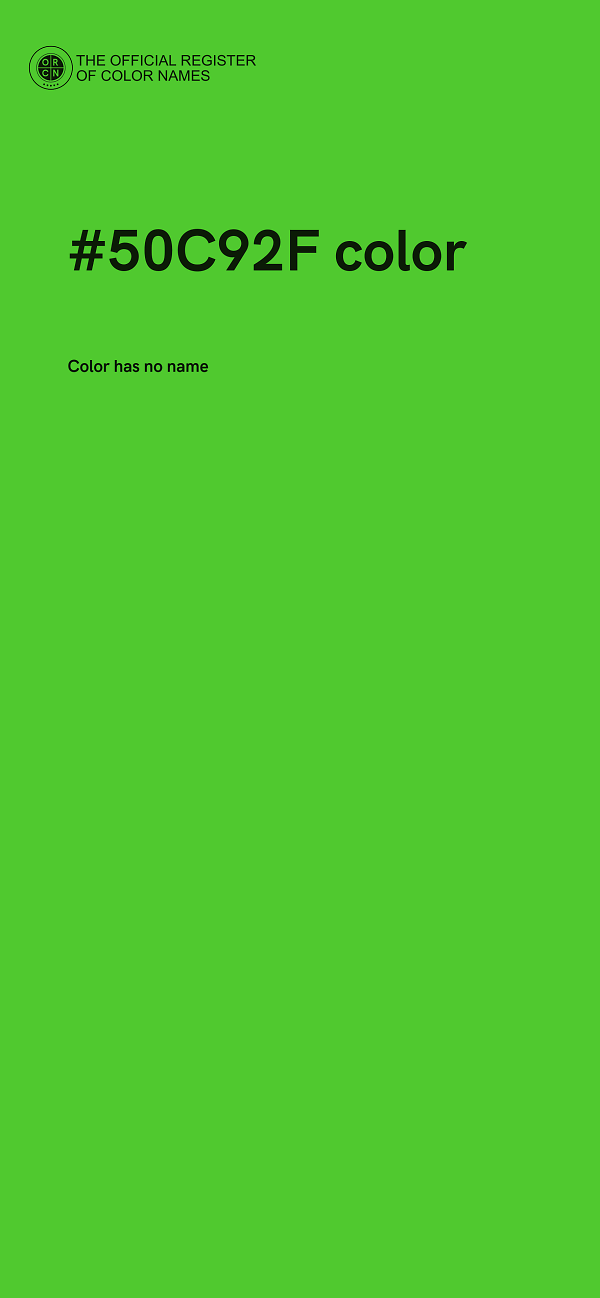 #50C92F color image
