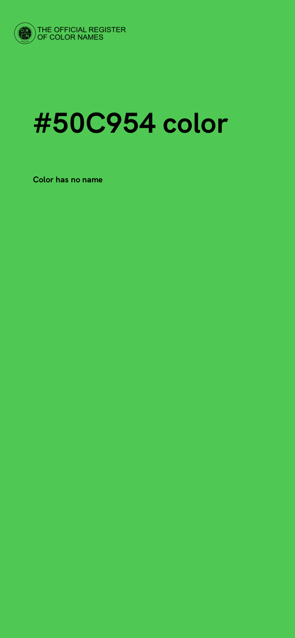 #50C954 color image