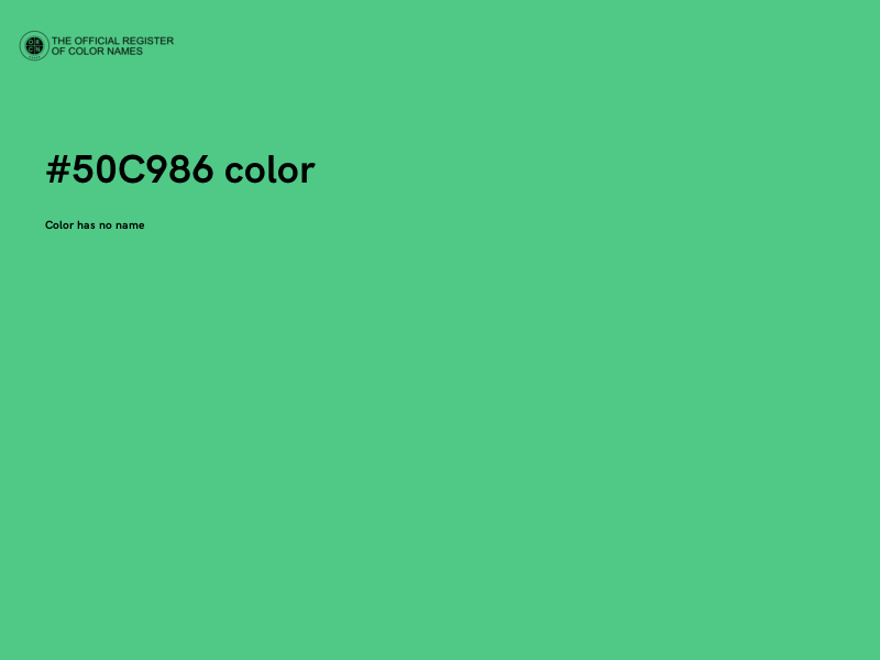 #50C986 color image