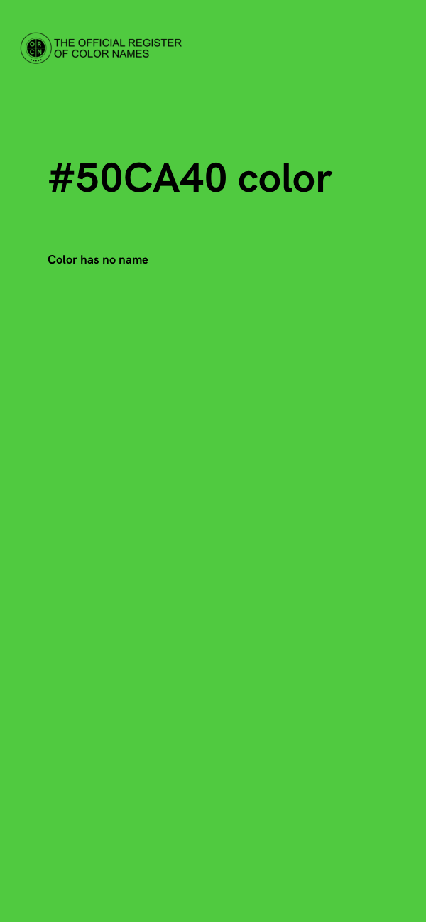#50CA40 color image