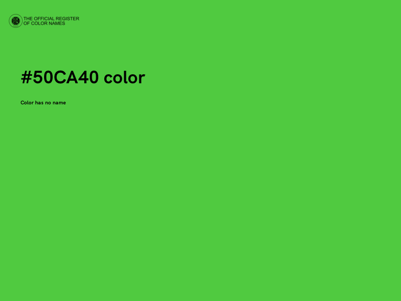 #50CA40 color image