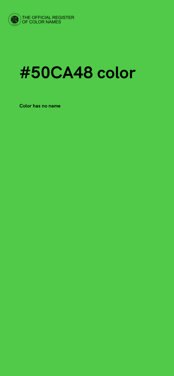 #50CA48 color image
