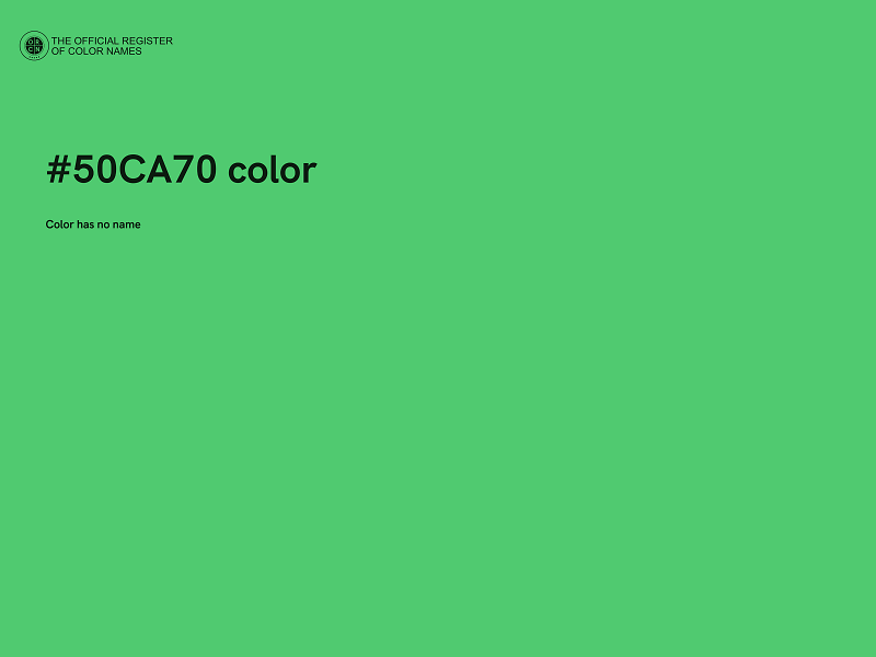 #50CA70 color image