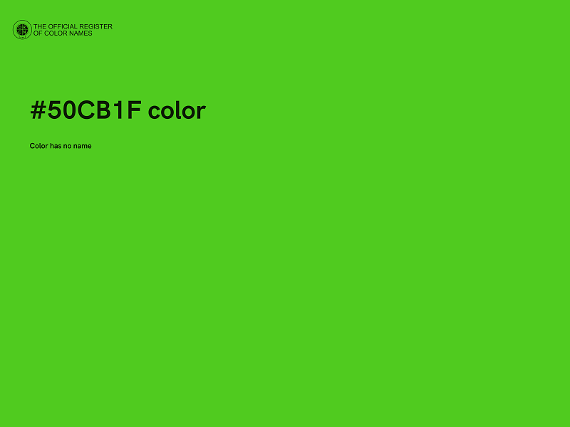 #50CB1F color image