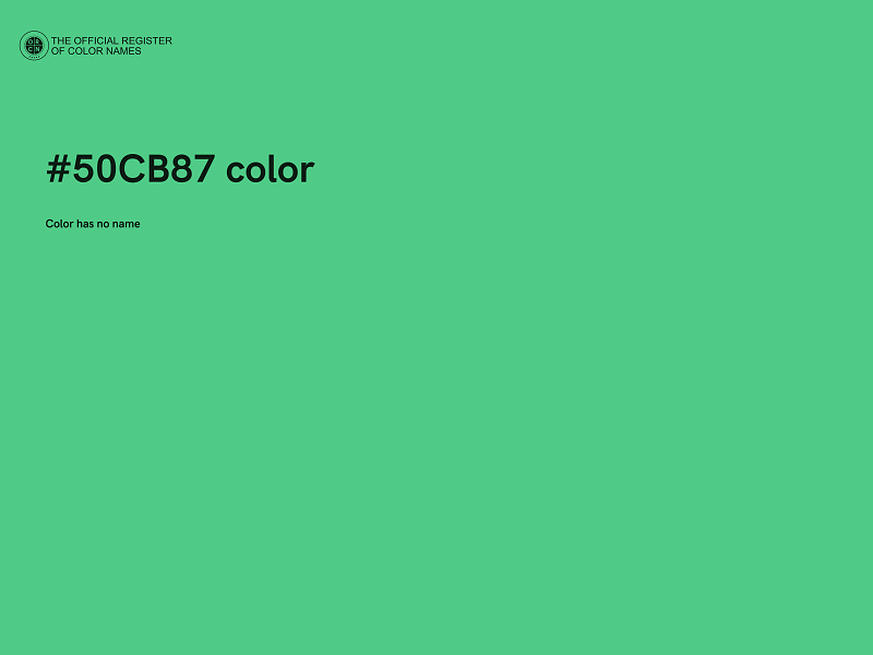 #50CB87 color image