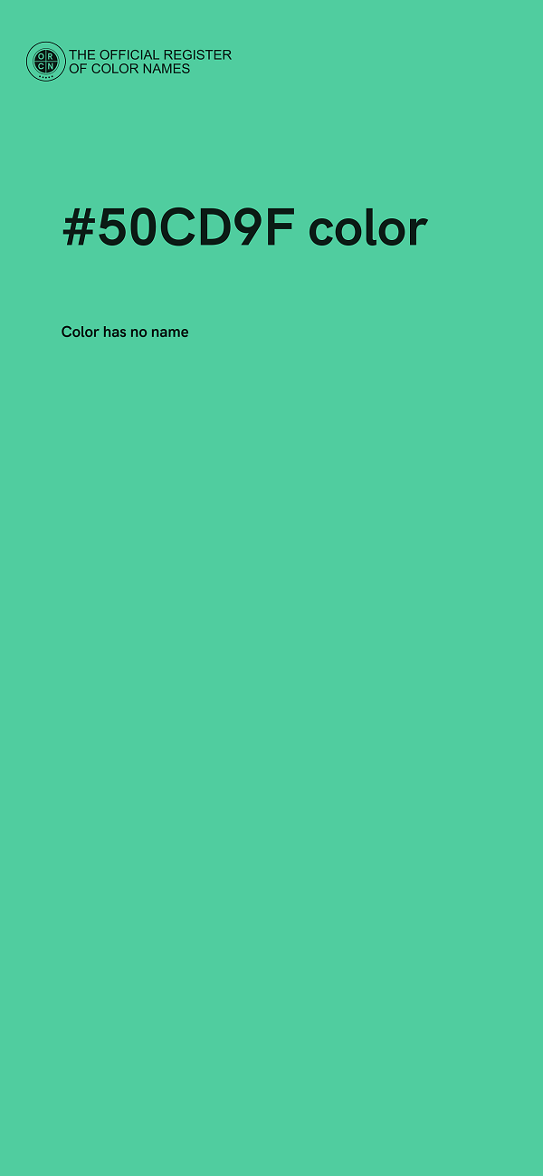 #50CD9F color image